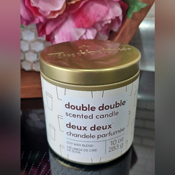Tim Horton’s Double Double Soy Wax Blend Scented Candle 10oz - Picture 1 of 5